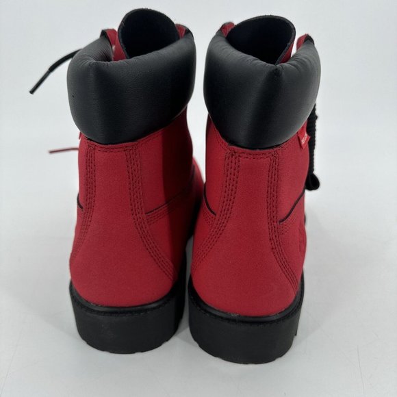 Timberland Heritage Men's Boots Waterproof Red Black Helcor Size 10 NEW in Box - Picture 6 of 14